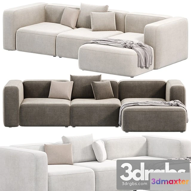 960276 - Basecamp Chaiselounge Left Modular Sofa By Makenordic 1