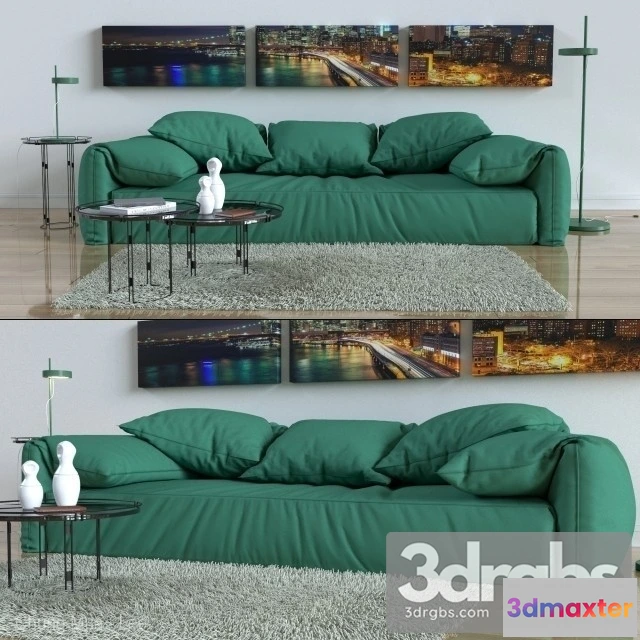 960316 - Baxter Green Sofa