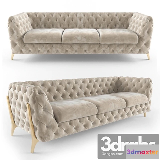 960484 - Belle epoque chesterfield tufted sofa 2