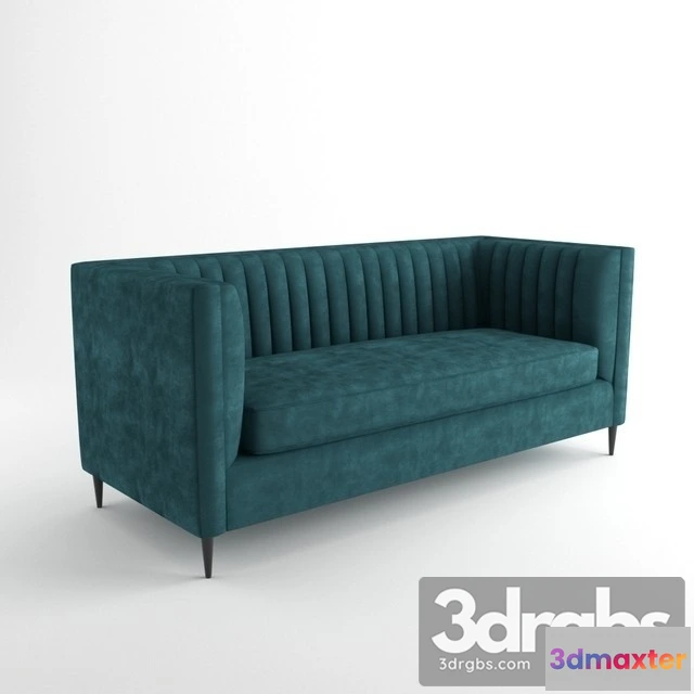 960588 - Blue Chesterfiled Sofa