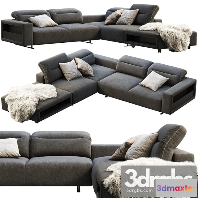 960690 - BoConcept Hampton Corner Sofa With Storage