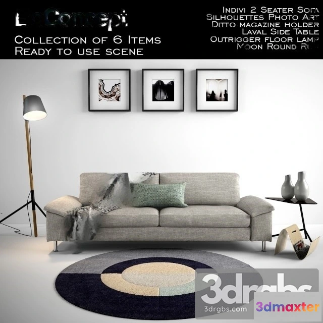 960700 - Boconcept Indivi 2 Seater Sofa