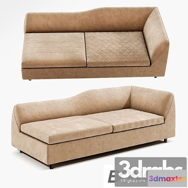 960802 - Bonaldo Sinua Sofa Angolare 210 Alto Basso
