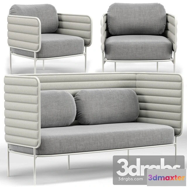 961078 - Capsule Outdoor Settee And Lounge Chair - No.2