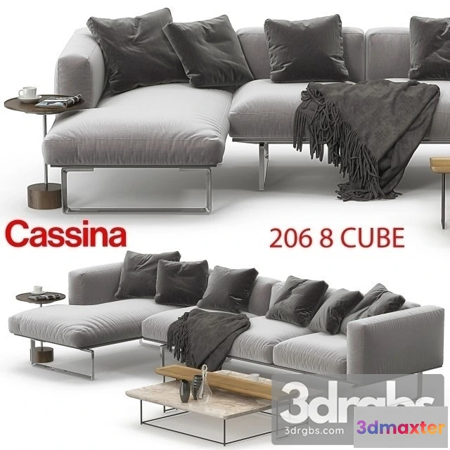 961164 - Cassina 206 Sofa Corner 01