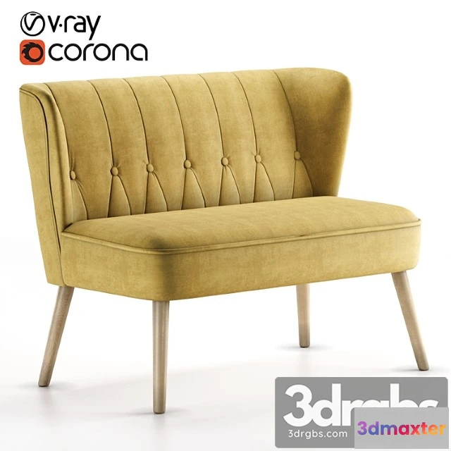 961560 - Couch Forni Velvet Amber