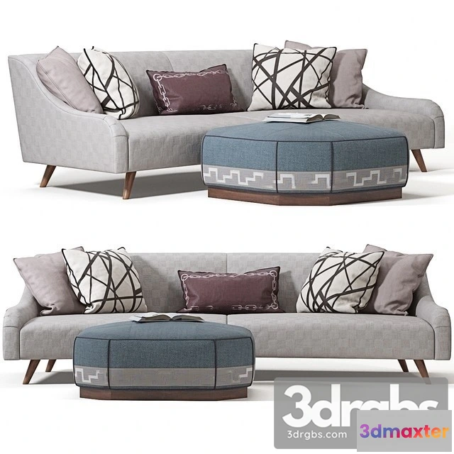 961648 - Custom Curved Sofa 01