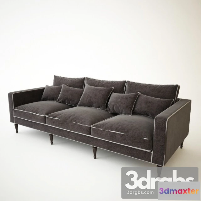 962348 - Fabric Scandinavian Sofa