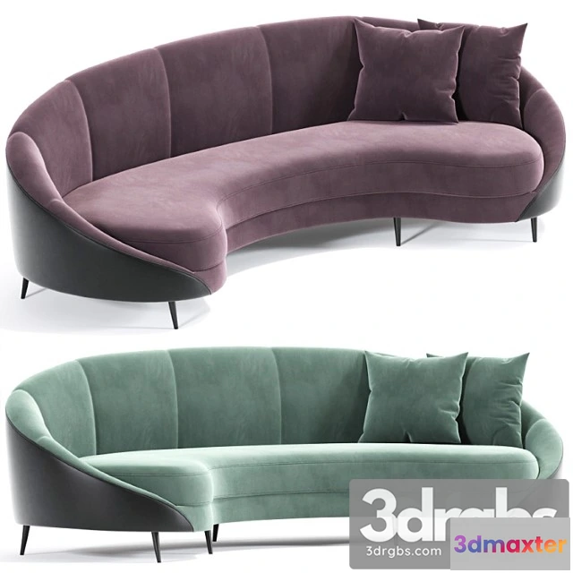 962390 - Feet Curved Sofa Beverly