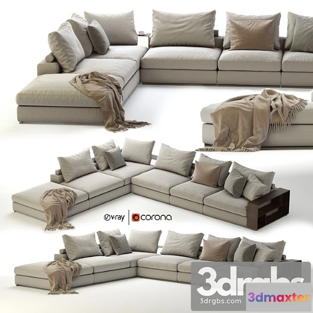 962526 - Flexform groundpiece sectional sofa 2