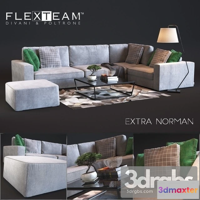 962640 - Flexteam Extra Norman Sofa 01