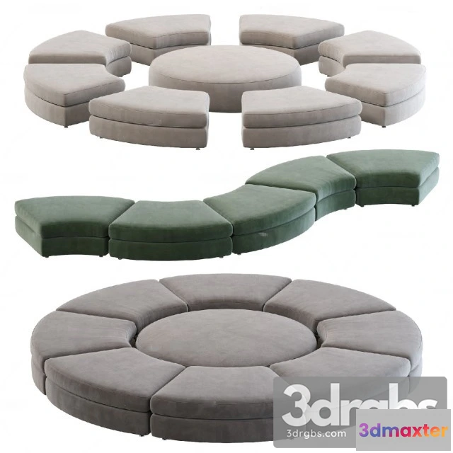 963126 - Hug Curved Modular Sofa