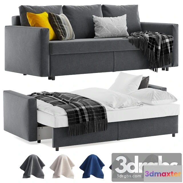 963192 - Ikea Friheten Sleeper Sofa 3 Seats