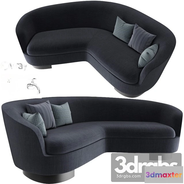 963344 - Jacques  Curved Sofa