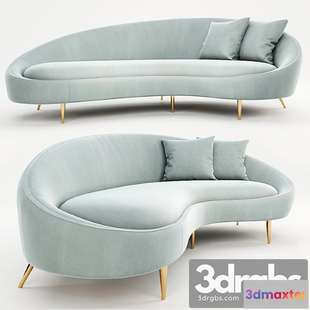 963400 - Jonathan adler ether curved sofa 2