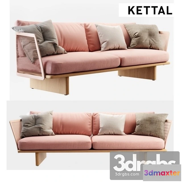 963492 - Kettal Mesh 3 Seater Sofa