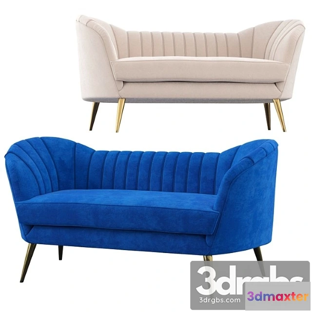 963526 - Koger Chesterfield Loveseat 1