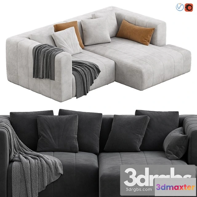 963574 - Langham channeled 2 piece sectional sofa 2
