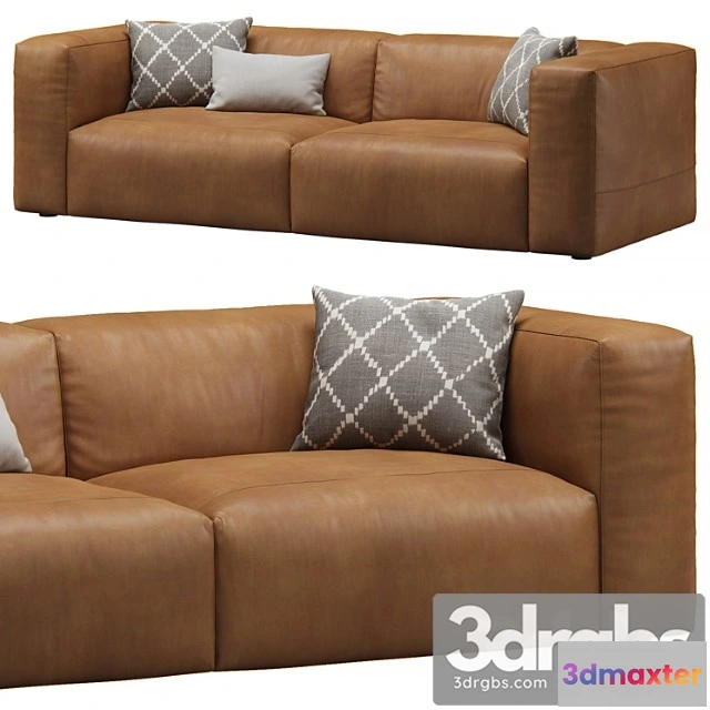 963620 - Leather 2seat Cloud Sofa By Prostoria