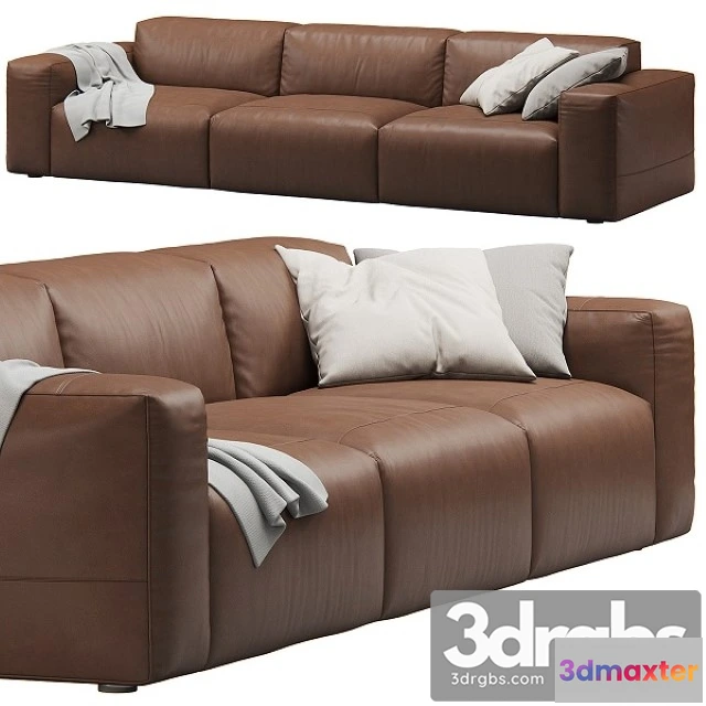 963622 - Leather 3Seat Cloud Sofa by Prostoria