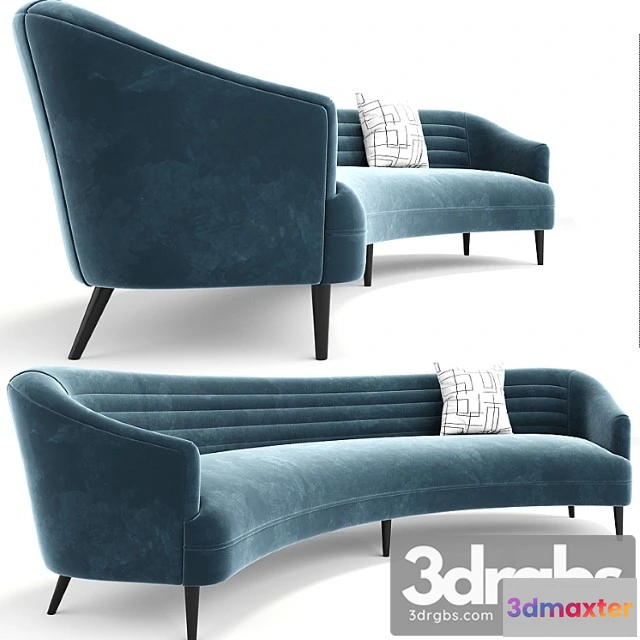963856 - Long curve sofa 2