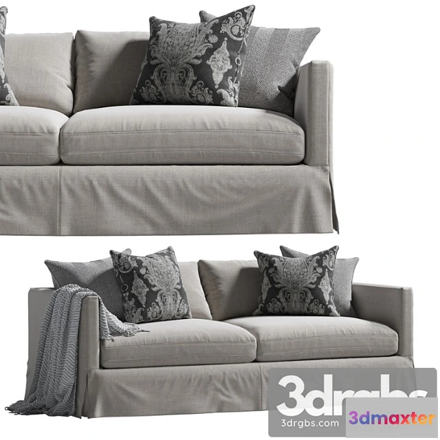 964008 - Marina slipcover sofa gray 2
