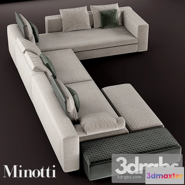 964570 - Minotti Sofa Set Fabric Moderm 01