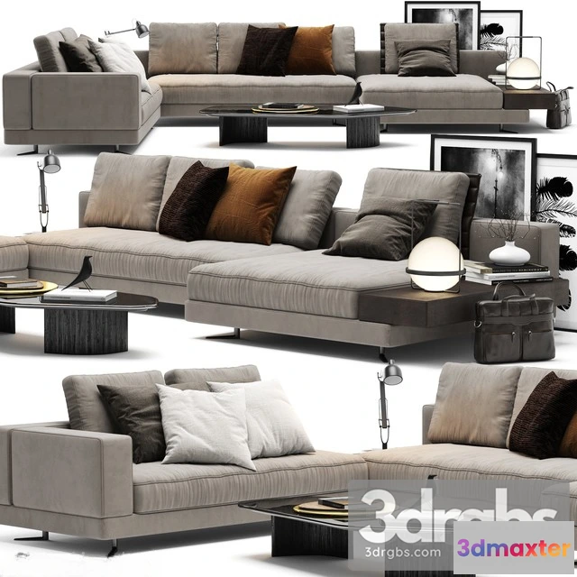 964596 - Minotti White Sofa 02