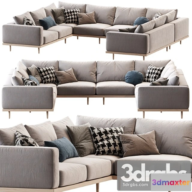 965040 - Newport 5 Piece U Shaped Sectional