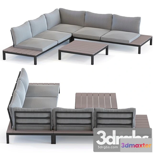 965166 - Outdoor sofa set holiday black 2