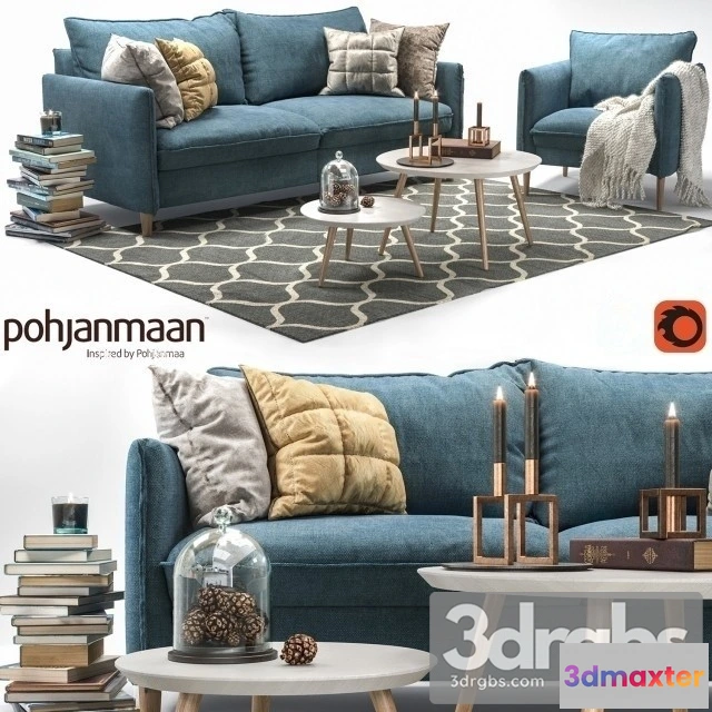 965338 - Pohjanmaan Chic Sofa And Armchair