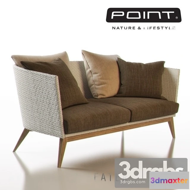 965352 - Point Arc Outdoor 2 Seater Sofa 3