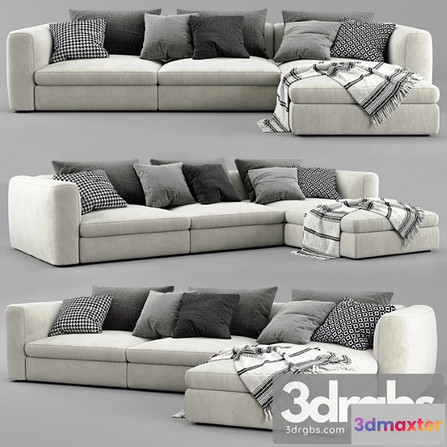 965418 - Poliform dune chaise longue sofa 2