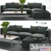 965434 - Poliform Fabric Moderm  Sofa 02