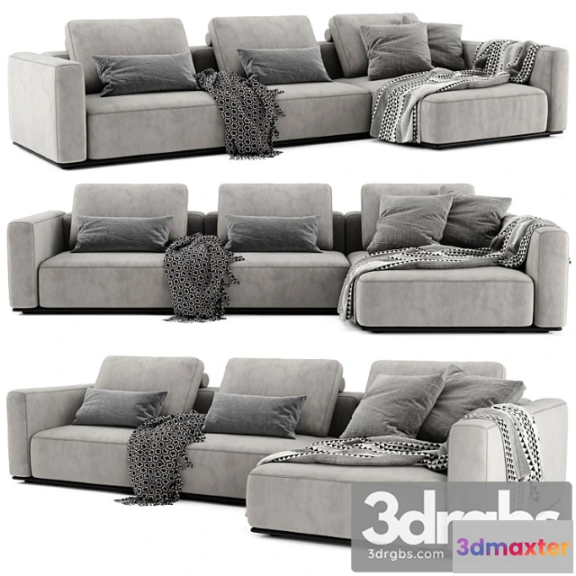 965532 - Poliform Westside Chaise Longue Sofa