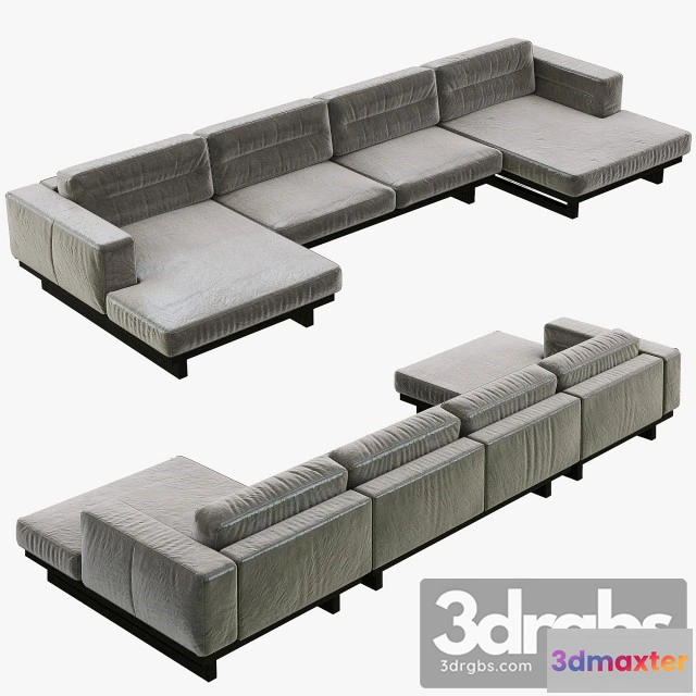 965742 - Restoration Hardware Durrell Leather U-Chaise Sectional