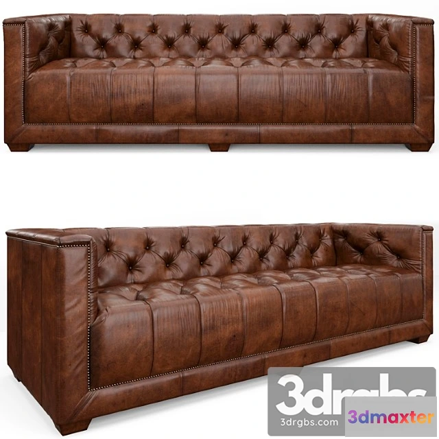 965764 - Restoration hardware savoy leather sofa 2