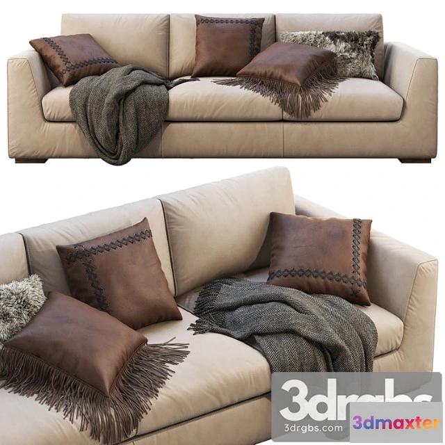 965804 - Rh modena taper arm sofa 2