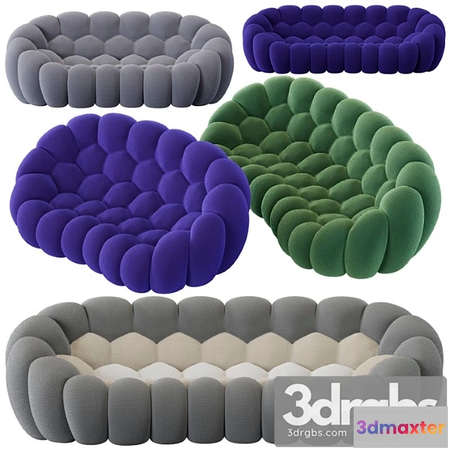 965864 - Roche bobois bubble curved 25-seat & 4-seat sofa 2