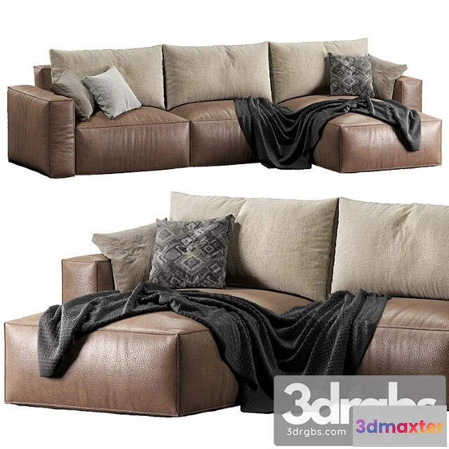 965966 - Room108 leather sofa elise stretch 2