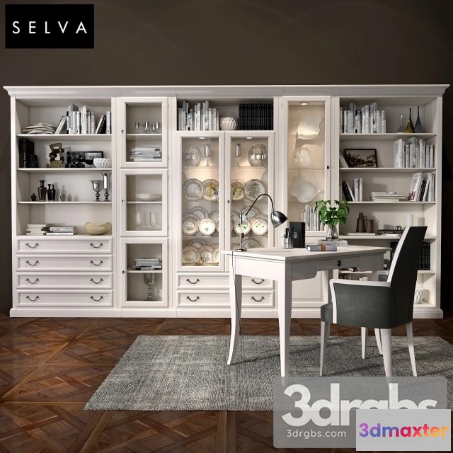 966146 - Selva Bookcase Mirabeau Set Sections 01
