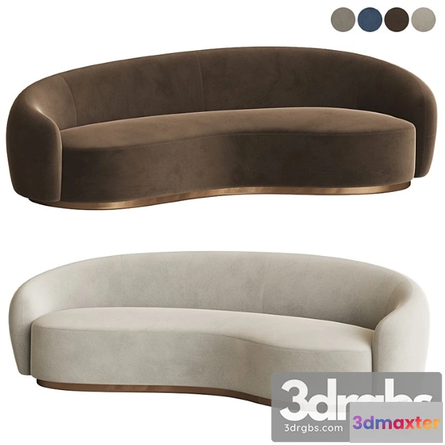 966292 - Snowglobs Austin Curved Sofa