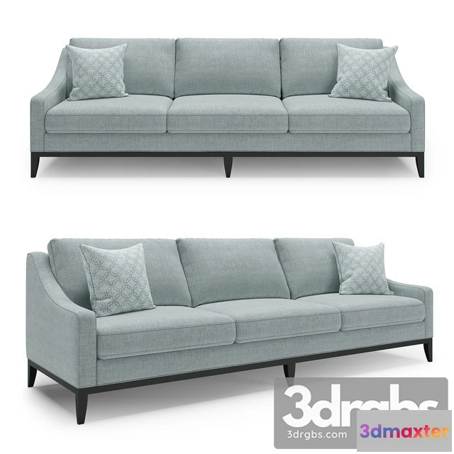 966332 - Sofa 3 Seater Dengan List Kaki