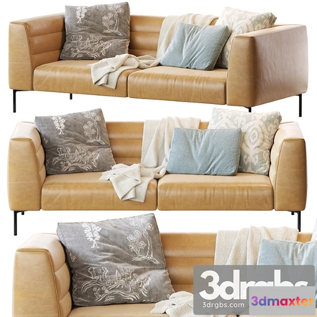 966506 - Sofa Botero Zanotta Leather 1