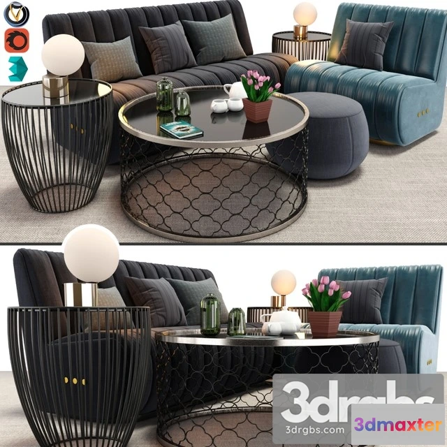 967166 - Sophia Sofa And Armchair Set