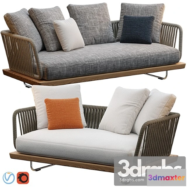 967246 - Sunray Sofa Minotti Outdoor 2