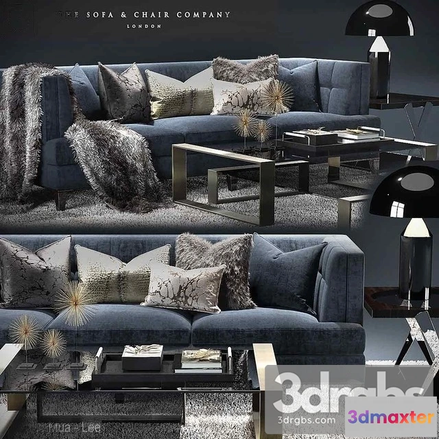 967402 - The Sofa Chair Company Preston 3 Seater