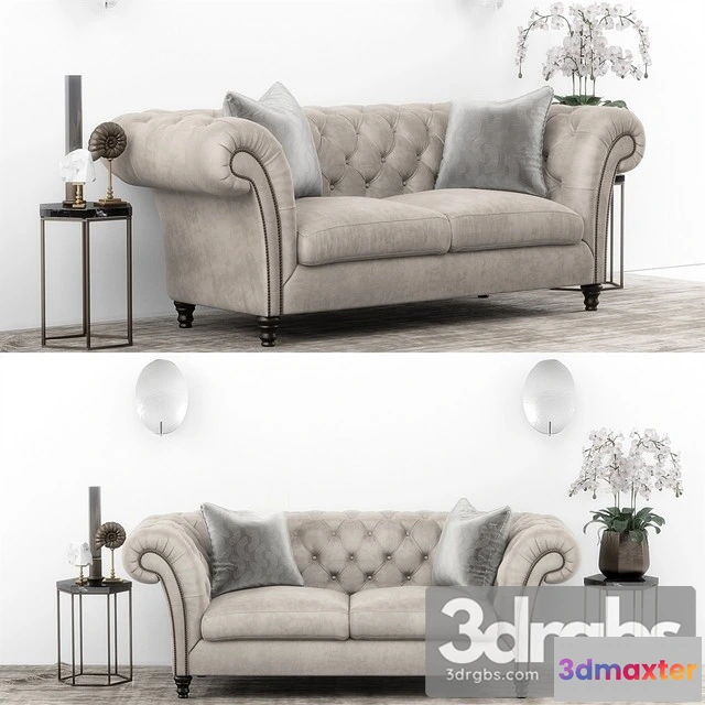 967526 - TSC Club Chesterfield Sofa Set