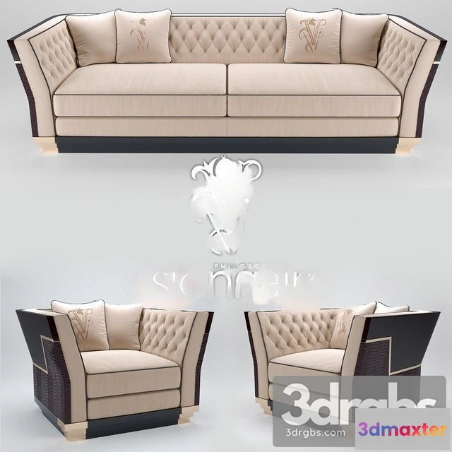 967690 - Visionnaire Berry Capitone Sofa 01