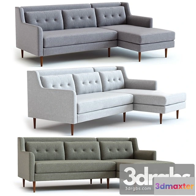 967784 - West Elm Crosby 2 Piece Sectional
